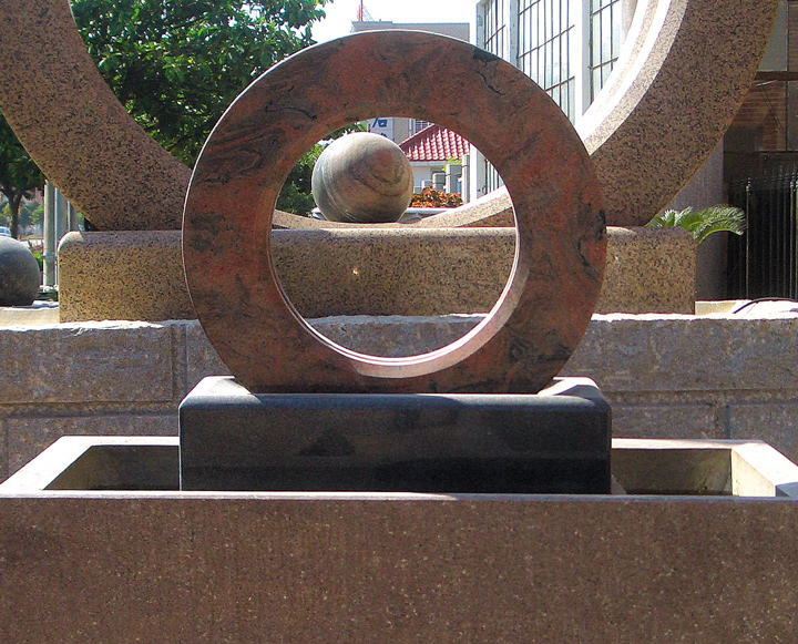 景观石雕风水轮