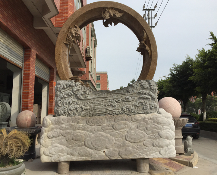 公司石雕风水轮